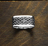 Кільце чоловіча срібне Кельтський орнамент 700510, фото 3