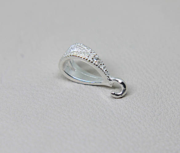 Купить Ушко для кулона серебряное 12,7х3,9 mm 0,53 г, цена 76 ₴ — Prom ...