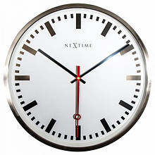 Годинник настінний круглий в класичному дизайні "Super Station Stripe" Ø55 см