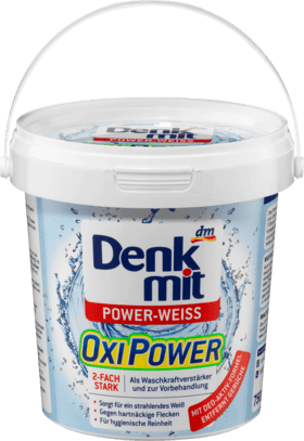 Плямовивідник з активним киснем для білих речей Denkmit Oxi Power Power-weiss 750 г.