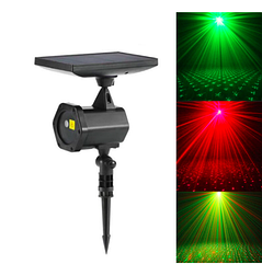 Вуличний лазерний проєктор на сонячній батареї 6 Вт IP65, USB-шнур