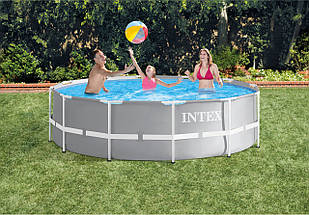 Каркасний басейн Intex 26716 з фільтр-насосом 366х99 см зі сходами, фото 5