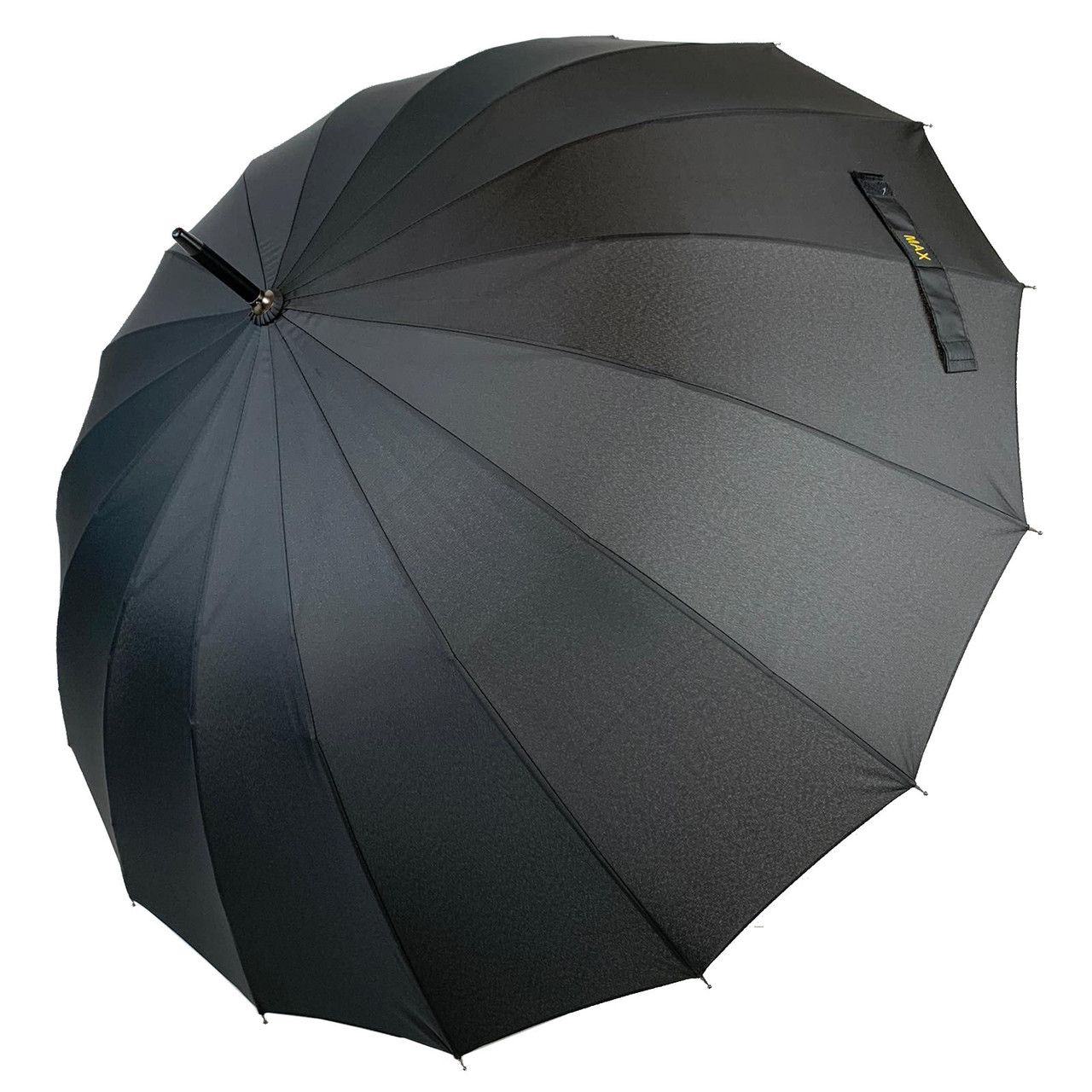 Напівавтоматична чоловіча парасоля-тростина на 16 спиць від Toprain, чорний, 01003-1, фото 1