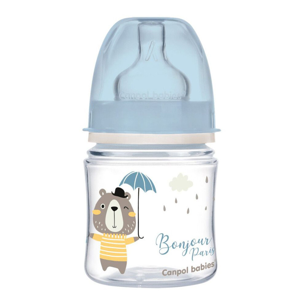 Пляшка антиколікова 120 мл Canpol Babies Easystart Bonjour Paris (5901691844353)