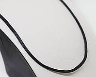 Шнурок шелковый с серебряной застежкой 60 0,98 г