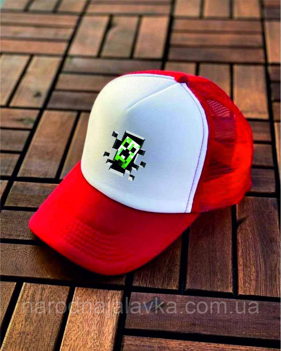 Кепка Майнкрафт. Minecraft Кріпер.