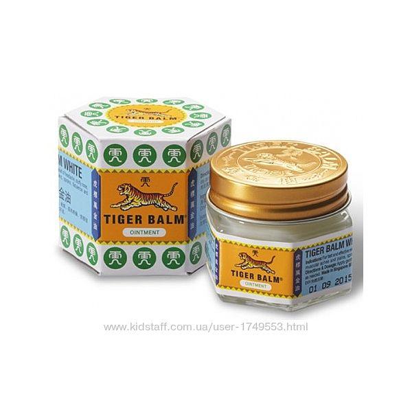 Білий тигровий бальзам, Хавпар, Tiger Balm White, Hawpar ефективний засіб проти застуди та болю. 21 г - фото 1 - id-p1436982187