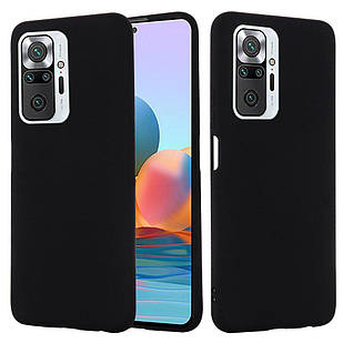 Чохол Silicone Case full для Xiaomi Redmi Note 10 Pro Black