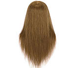 Болванка перукарська для зачісок та фарбування з натуральним волоссям 100% Human Hair, фото 3
