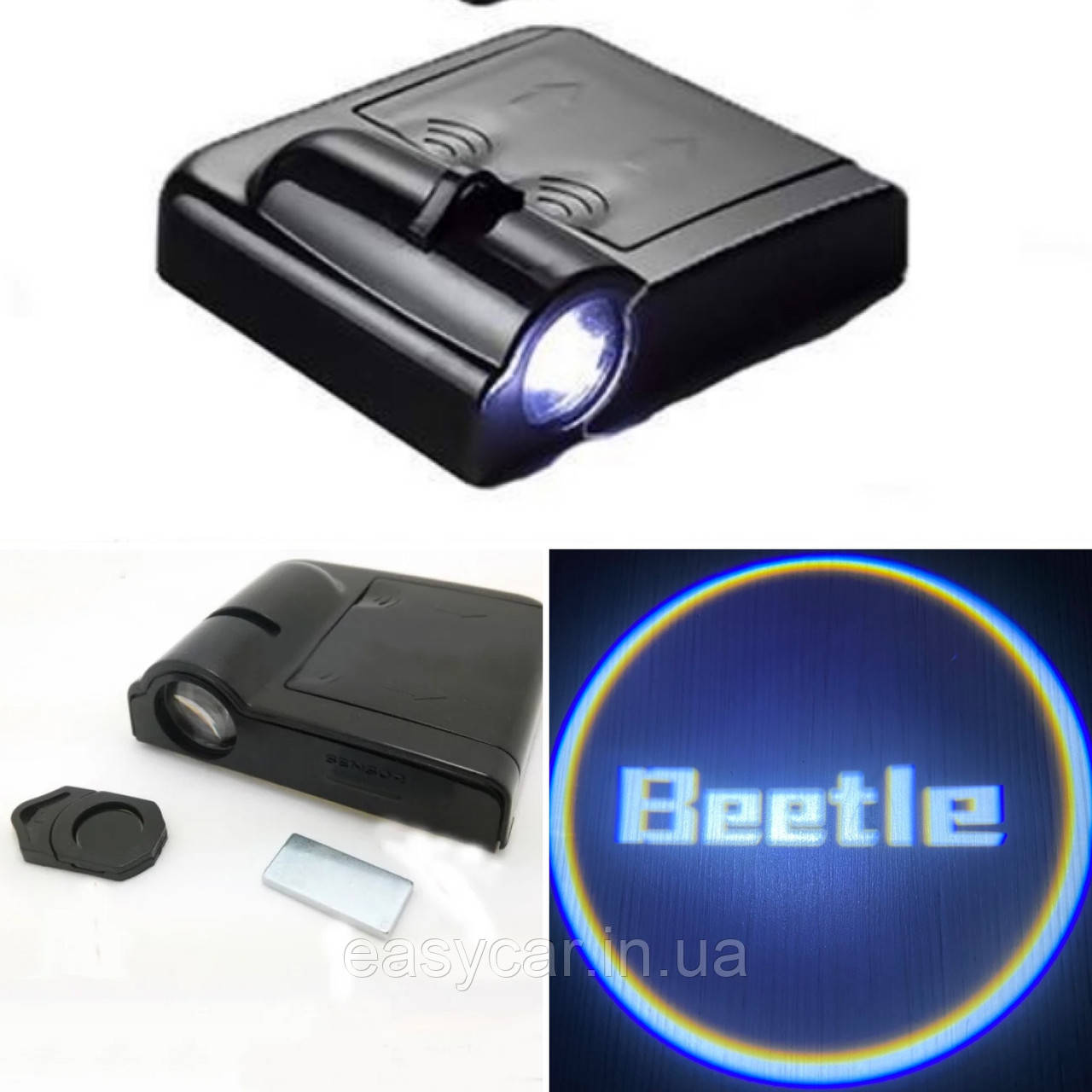 Логотип підсвічування двері Бітл Lazer door logo light BEETLE, фото 1