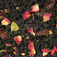 Чай Малиновый черный 500 г ароматизированный с малиной кизилом шиповником