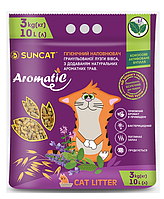 Древесный наполнитель SUNCAT (Сан Кет) Aromatic Ароматик, 3 кг