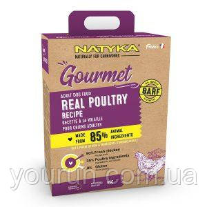 Natyka (Натика) Gourmet Adult Poultry - гіпоалергенний полувлажный корм для собак з птахом 3кг