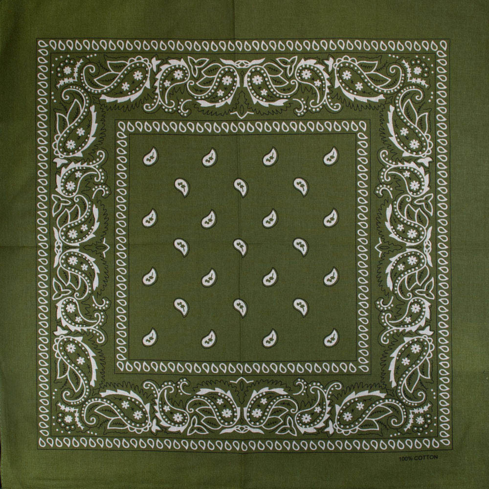 Бандана BAN-243 Темно-оливкова