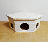 Кутовий будинок на 3 входа для гризунів. 10-10-h6, фото 2