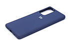 Чехол Silicone Case full для Xiaomi Redmi Note 10 Pro Navy Blue, фото 4