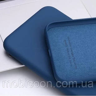 Чехол Silicone Case full для Xiaomi Redmi Note 10 Pro Navy Blue