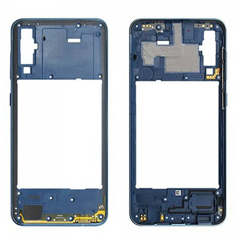 Середня частина корпусу Samsung A20 2019 A205 Blue сервісний оригінал із розбирання, фото 2
