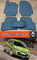 ЄВА килимки Рено Кліо 3 2005-2012. EVA килими на Renault Clio 3