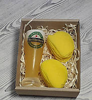 Подарочный набор сувенирного мыла Стакан пива и чипсы (2шт)