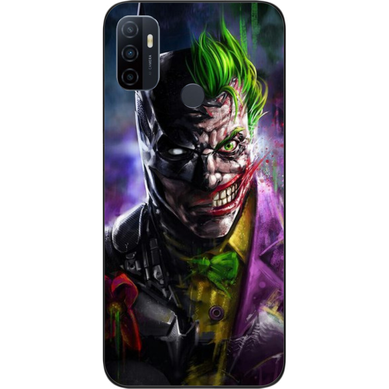 Силіконовий чохол для OPPO A53 з картинкою Two Face, фото 1