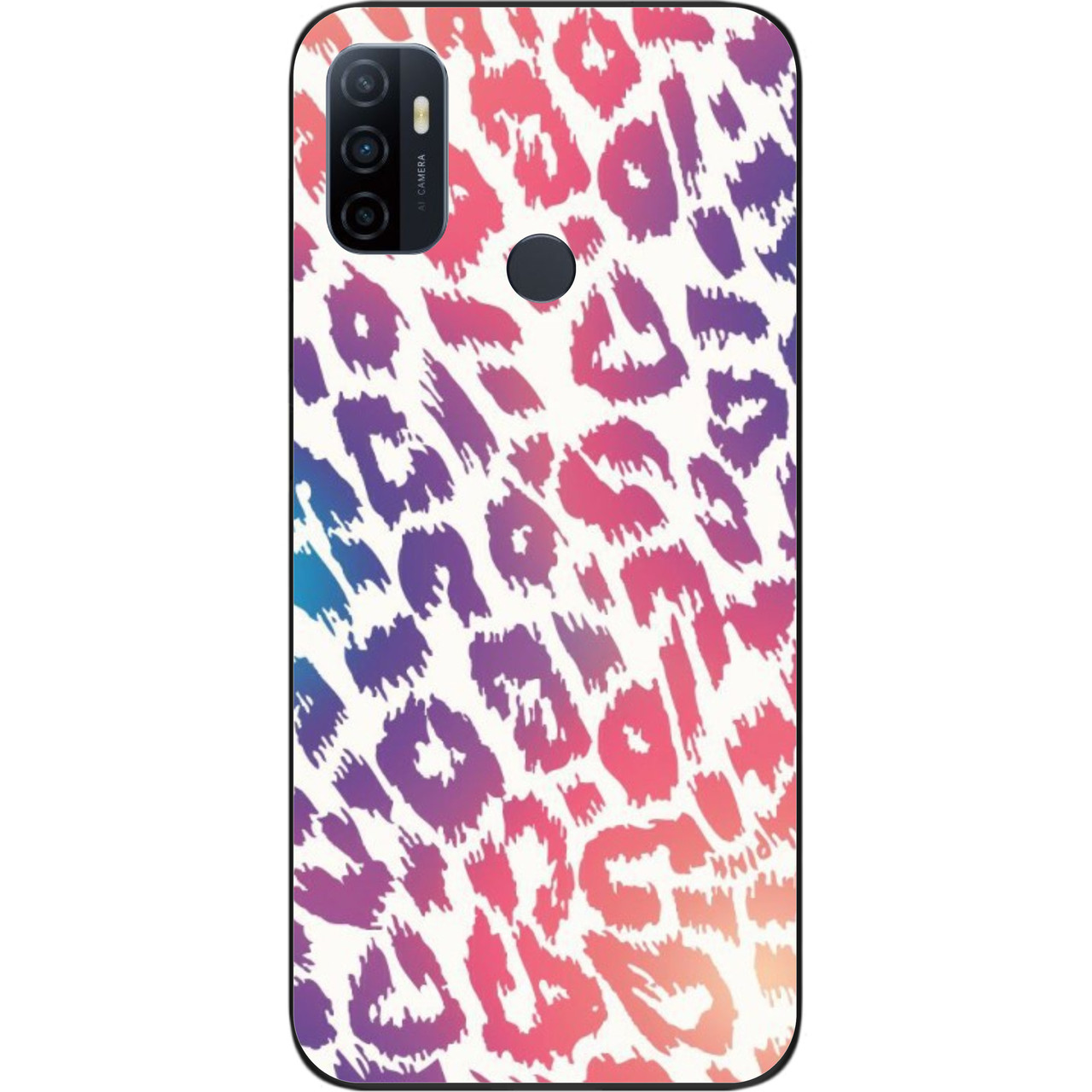 Силіконовий чохол для OPPO A53 з картинкою Леопардовий принт, фото 1