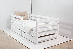 Детская подростковая кровать ТМ Гойдалка Aurora с шухлядами 80х190 см белая