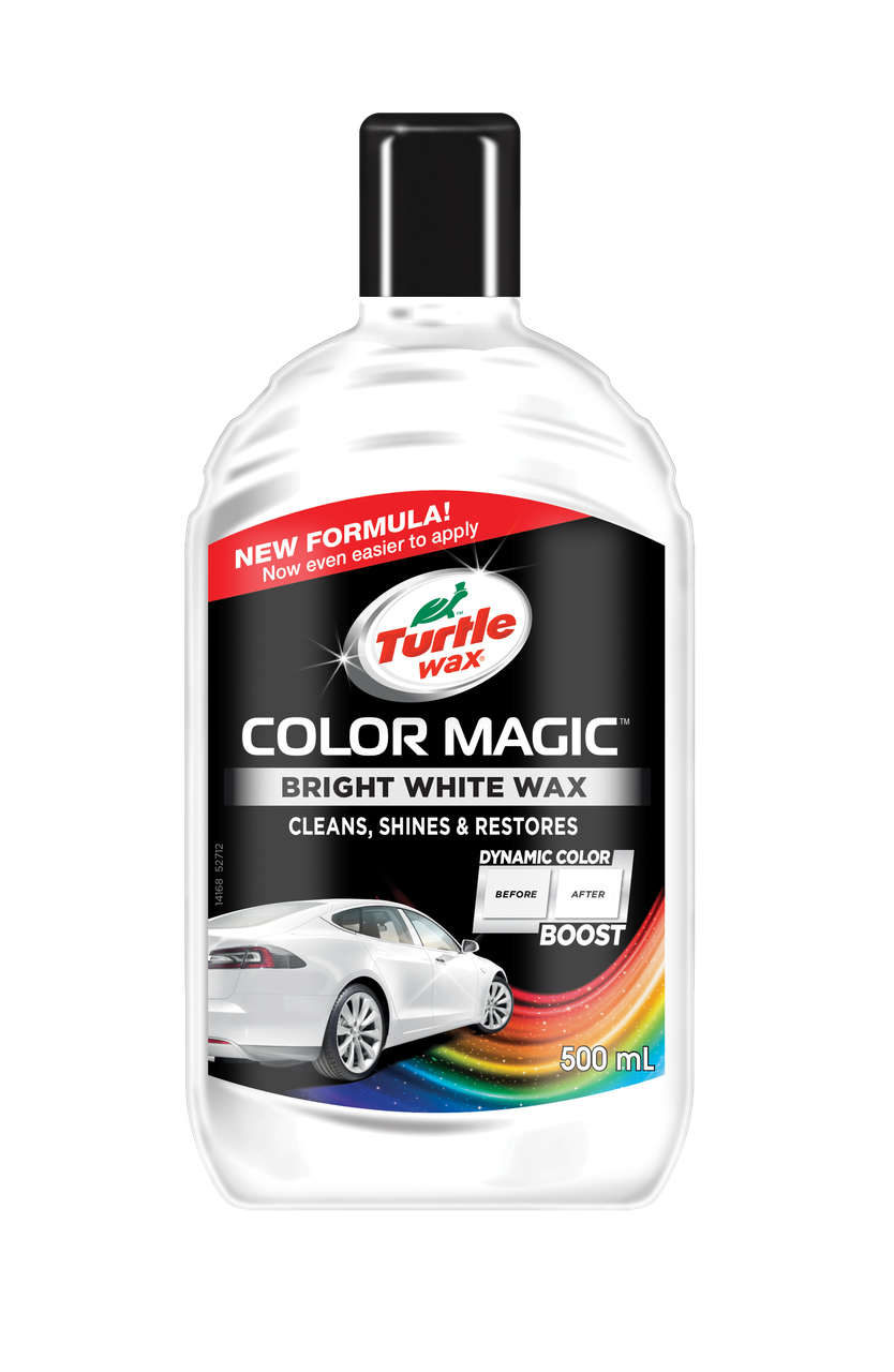 Цветообогащенный автополироль для кузова Color Magic Bright White Wax белый 500мл (53241) Turtle Wax