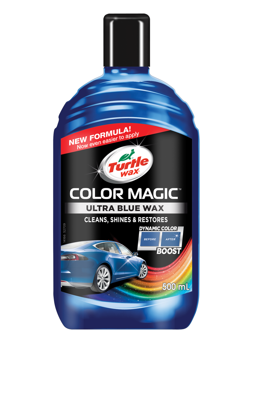 Кольоробагачений автополіроль для кузова Color Magic Ultra Blue Wax синій 500 мл (52709) Turtle Wax