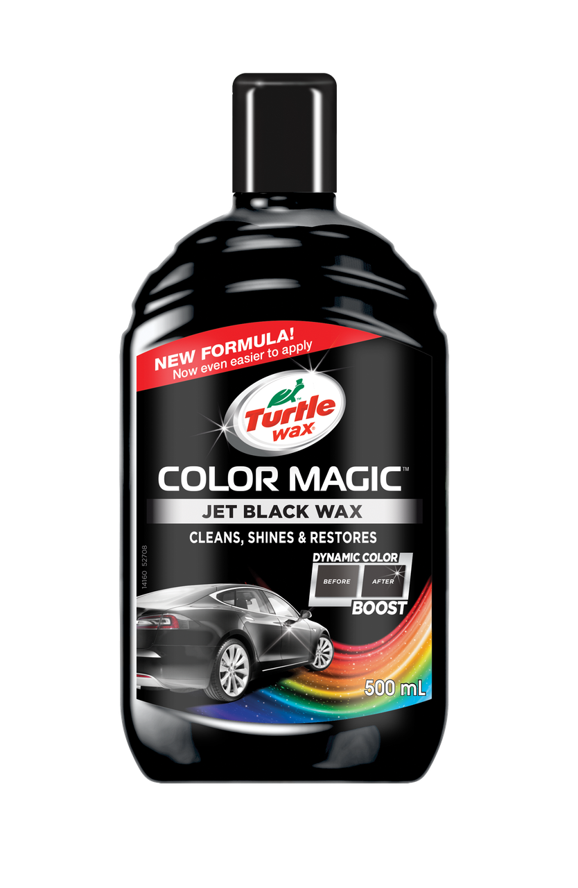 Кольоробагачений автополіроль для кузова Color Magic Jet Black Wax чорний 500 мл (52708) Turtle Wax