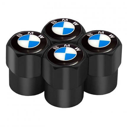 Захисні ковпачки на ніпель для BMW Alitek Short Black БМВ (4 шт), фото 2