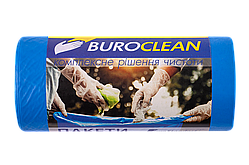 Пакети для сміття 60 л 20 шт. сині міцні BuroClean