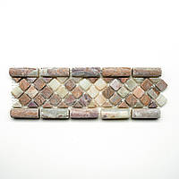 Мозаика из натурального камня Amera Mosaic - 1 Mix 8x25 цена за 1 шт