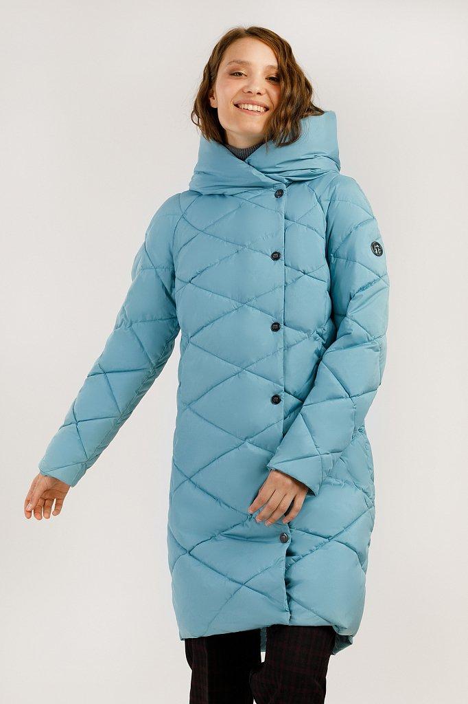 Довга зимова куртка жіноча Finn Flare A19-11024-124 Down Fill блакитна M, фото 1