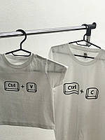 Family look для тата та сина. Футболки з принтом "Ctrl + C\ Ctrl + V".