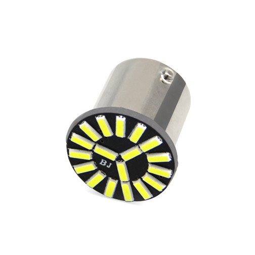 Світлодіодна автомобільна лампа S25 BAY15d 18 SMD (4014) 12V WHITE 2 контакта, фото 1