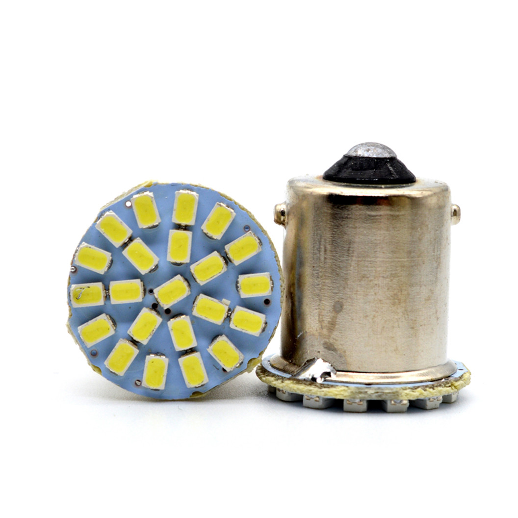 Світлодіодна автомобільна лампа S25 BA15s 22 SMD (3014) 12V WHITE 1 контакт