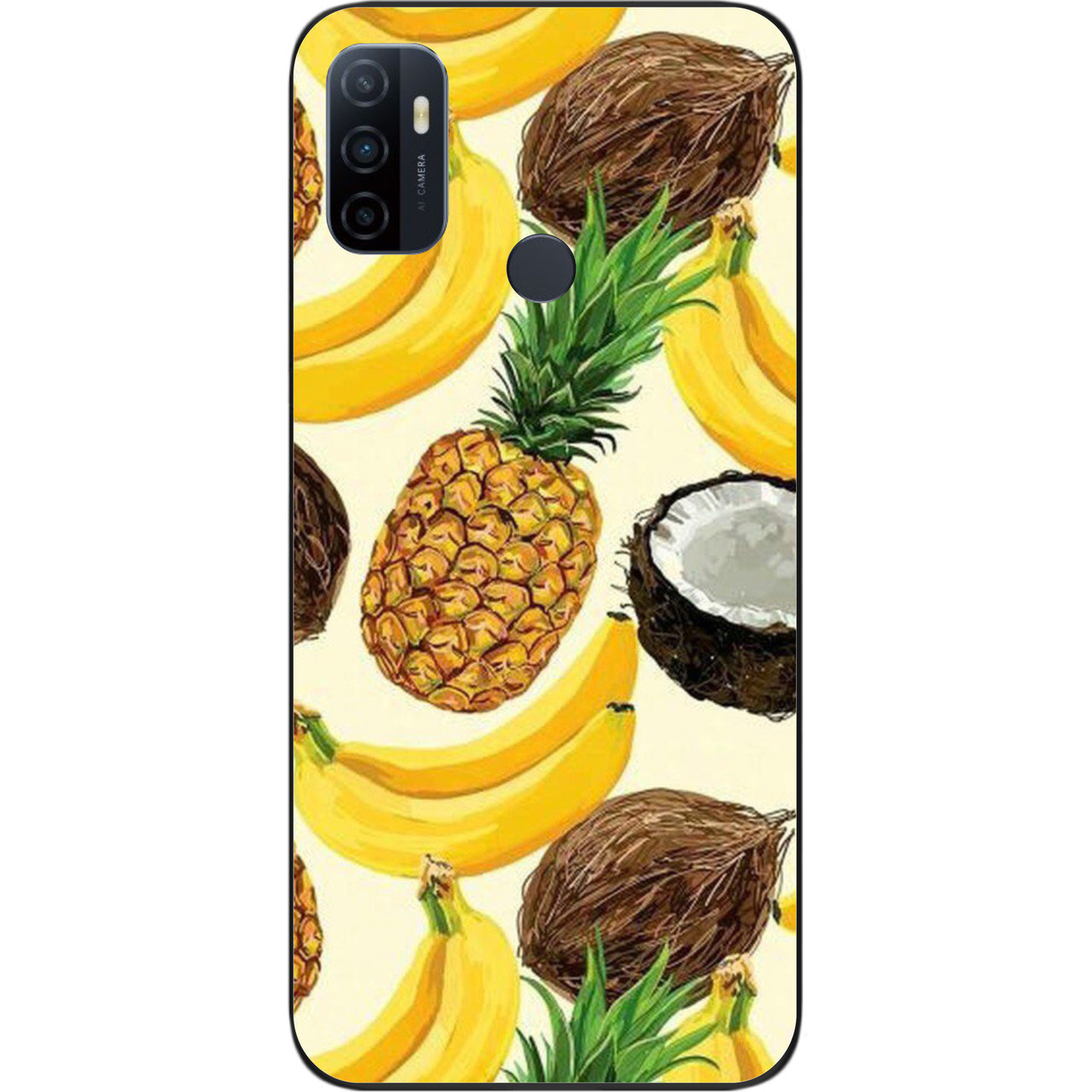 Силіконовий чохол бампер для OPPO A53 з картинкою Фрукти, фото 1