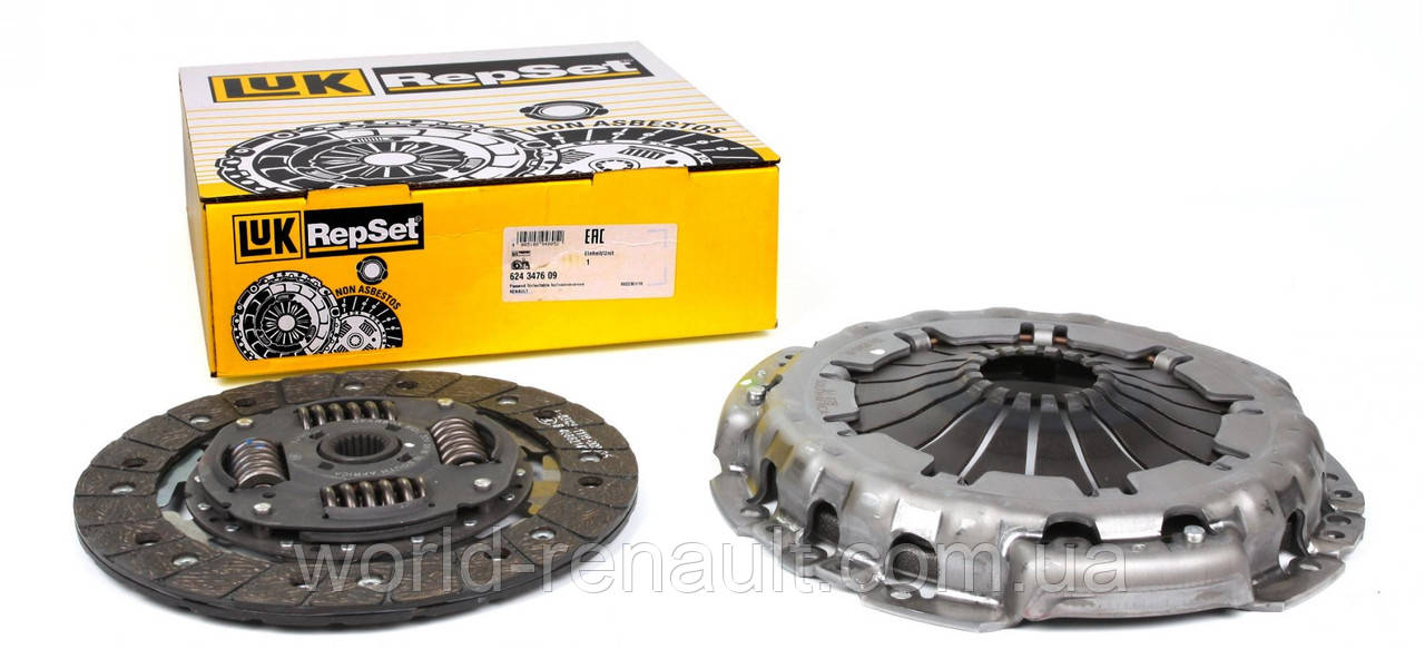 LUK (Німеччина) 624 3476 09 — Комплект зчеплення на Рено Трафік II 2.0dci M9R + 2.5dci G9U