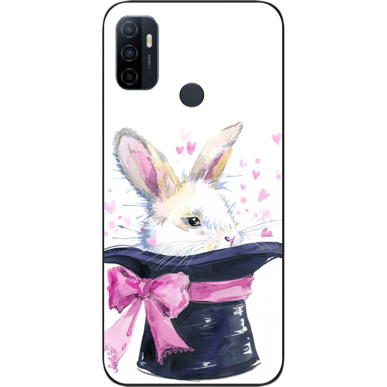 Чохол силіконовий для OPPO A53 з картинкою Кролик, фото 1