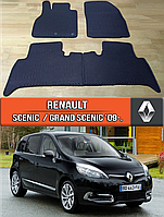 ЕВА коврики Рено Сценик (Гранд Сценик) 2009-2015. Ковры EVA на Renault Scenic (Grand Scenic) 3