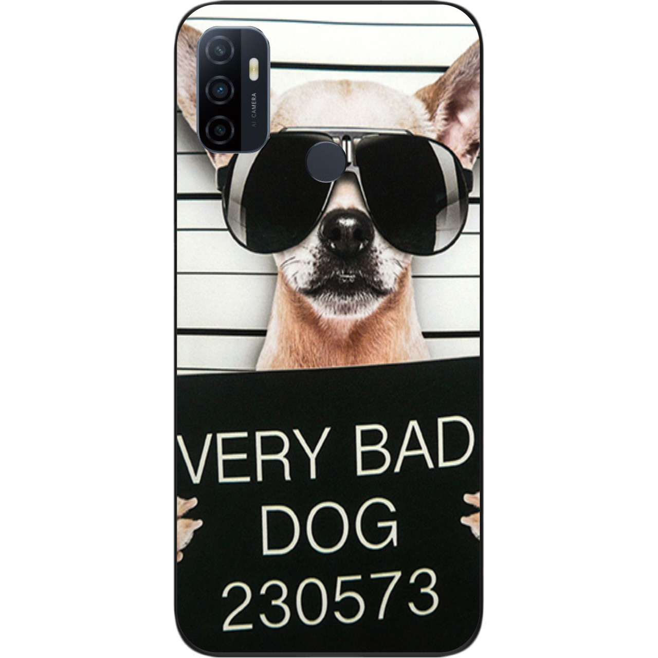 Чохол силіконовий для OPPO A53 з картинкою Bad Dog, фото 1