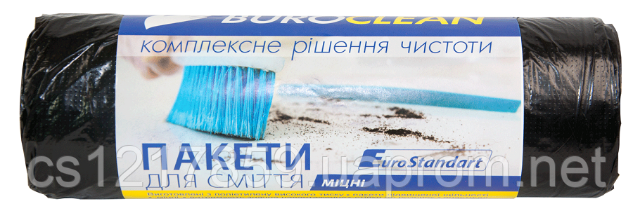 Пакети для сміття 160 л 10 шт. міцні BuroClean