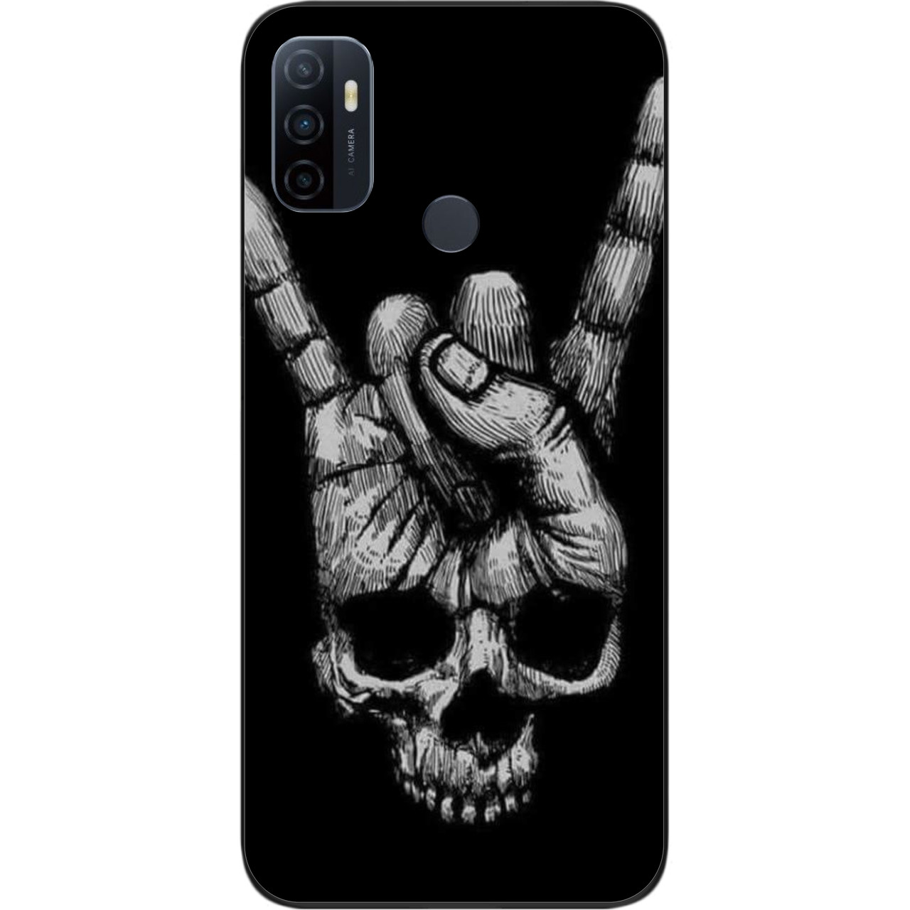 Бампер силіконовий чохол для OPPO A53 з картинкою Рука, фото 1