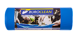 Пакети для сміття 240 л 10 шт. сині міцні BuroClean