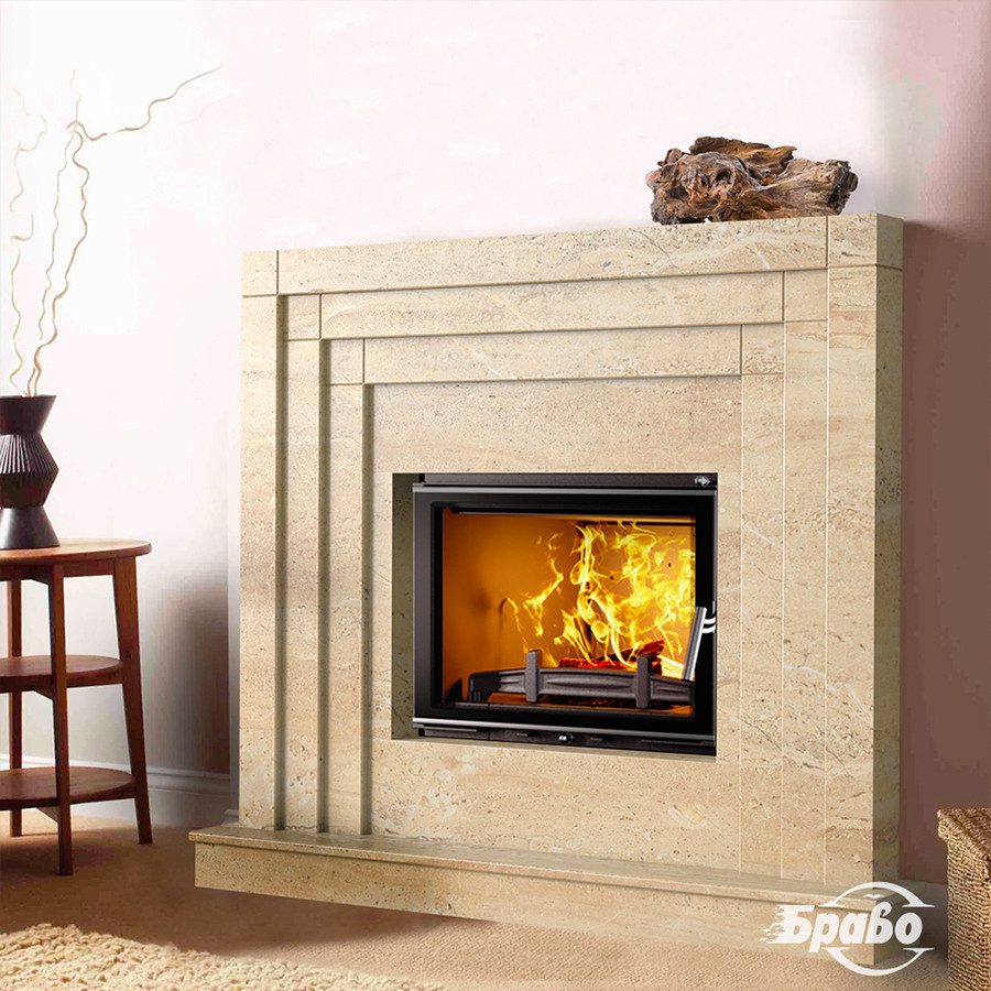 Портал для каміна (облицювання) Сицилія з натурального мармуру Botticino або Daino reale
