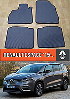 ЕВА коврики Рено Эспейс 2015-н.в. EVA резиновые ковры на Renault Espace