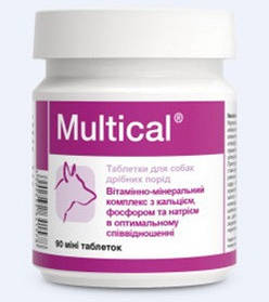 Dolfos (Дольфос) Multical MINI (Мультикаль міні) вітамінно-мінеральний комплекс для собак, 90 міні табл.