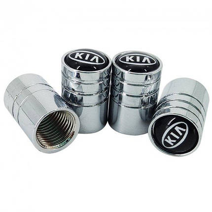 Ковпачки на ніпель для Kia Alitek Long Silver Кіа (4 шт), фото 2