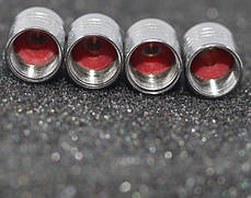 Ковпачки на ніпель із логотипом марки авто BMW Alitek Long Silver БМВ, 4 шт., фото 2